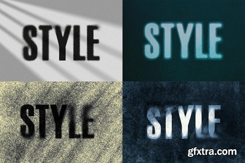 Dust Blurred Text Effects Pack PE9Y4RL