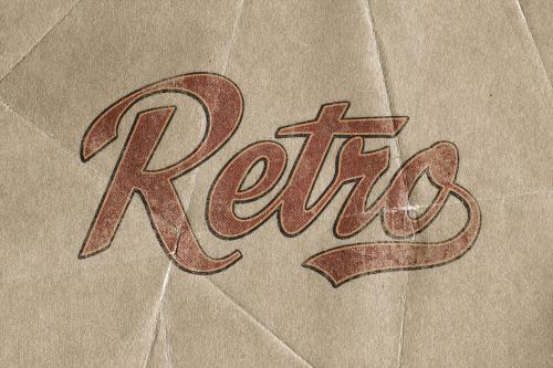 Retro Print Text Effects