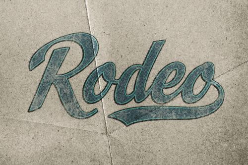 Retro Print Text Effects