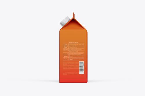 Juice Carton Container Mockup