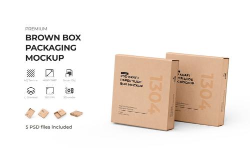 Kraft Box Mockup