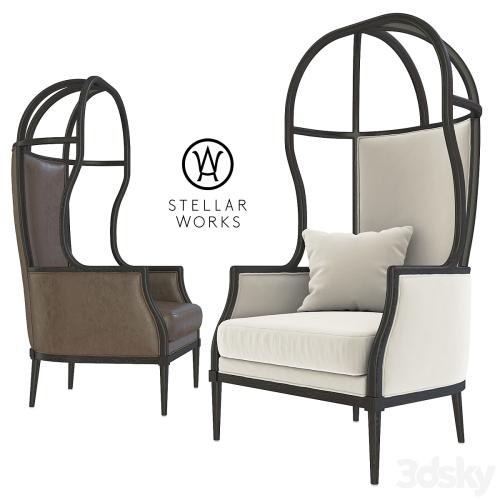 Stellar Works Laval Crown Single Chair with Opened Roof