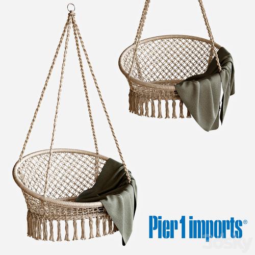 Macrame Natural Hanging Saucer Chair