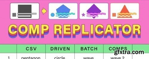 Aescripts Comp Replicator: CSV Driven Batch Comps v1.0