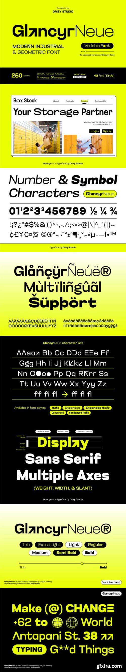 Glancyr Neue Font