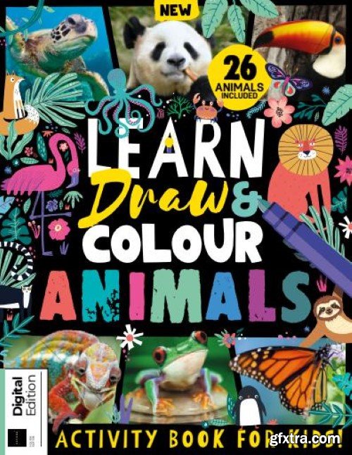 Learn, Draw & Colour Animals - 4th Edition, 2024