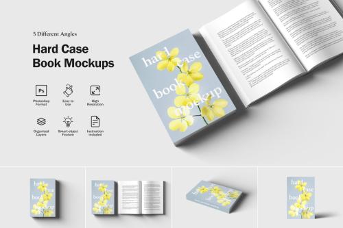 Hard Cover Book Mockups