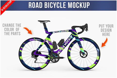 Bicycle Mockup - Side View