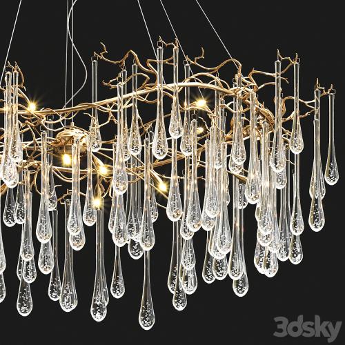 Serip Big AQUA Chandelier