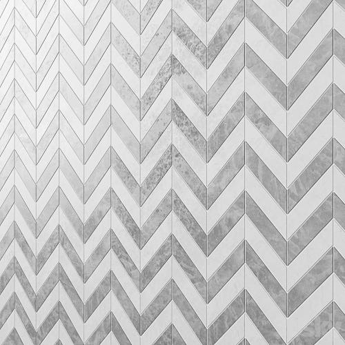 Talon Carrara & Bardiglio Marble Tile