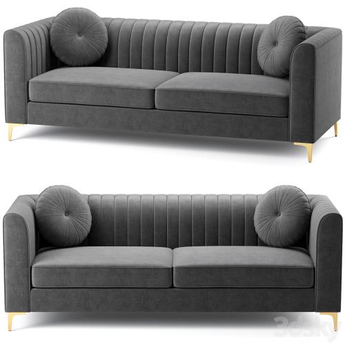 Isabelle Velvet Sofa Meridian Furniture