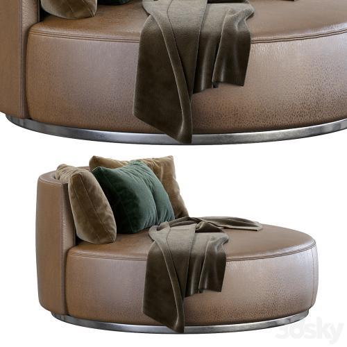 Love Seat Large Pouf Rugiano