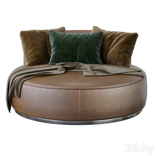 Love Seat Large Pouf Rugiano