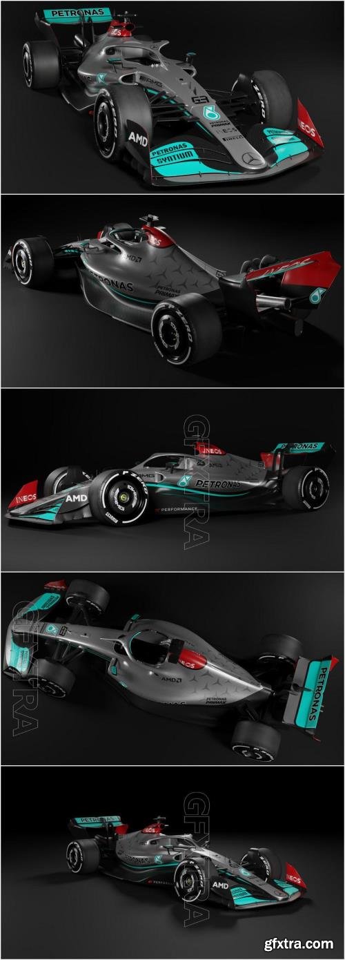 F1 2022 Mercedes Livery - 3D Model