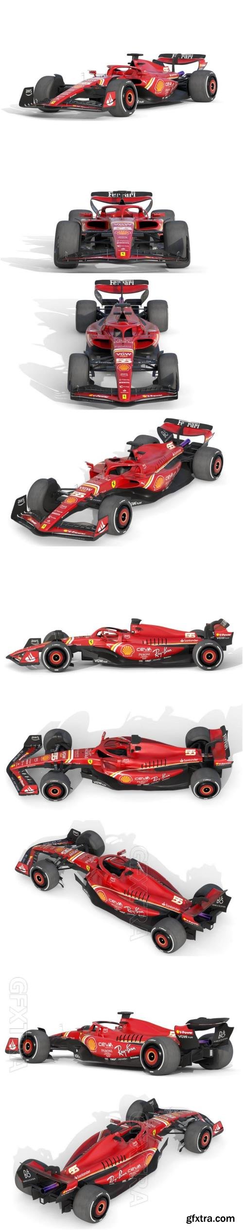 F1 Ferrari SF-24 2024 - 3D Model
