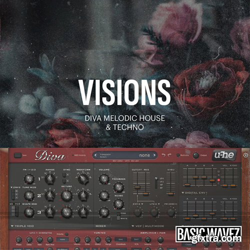Baisc Wavez Visions - Melodic House & Techno Presets for u-he Diva