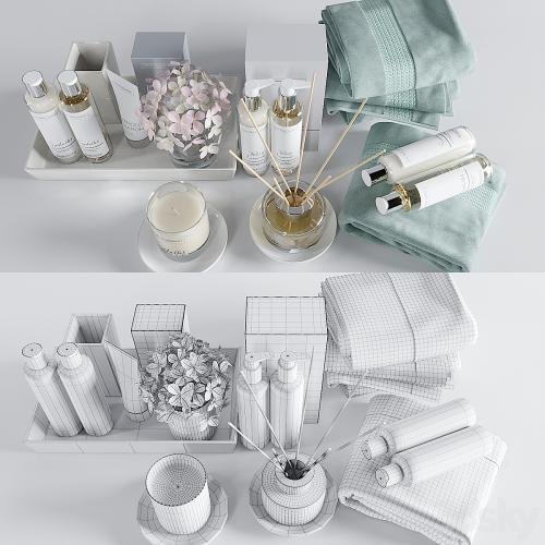 The white company bath set