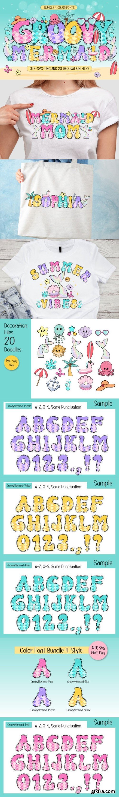 Groovy Mermaid Font