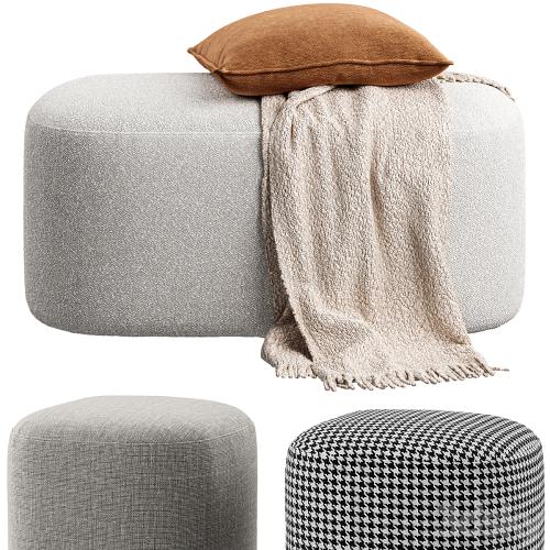 Vorsen - Round Ottoman Stool