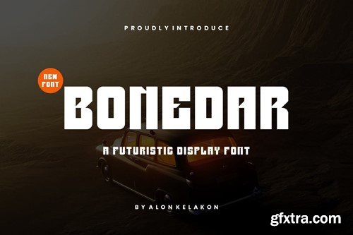 Bonedar Futuristic Display Font 44F94LQ