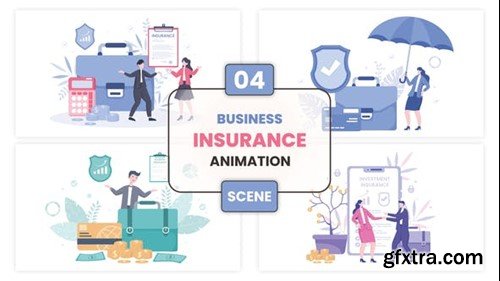 Videohive Business Insurance Animation Scene 53299711