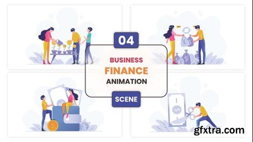 Videohive Business Finance Illustration Animation Scene 53299696