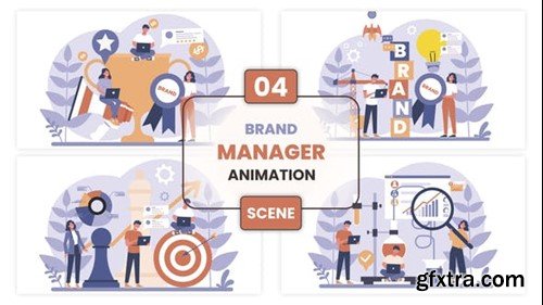 Videohive Brand Manager Illustration Animation Scene 53299645