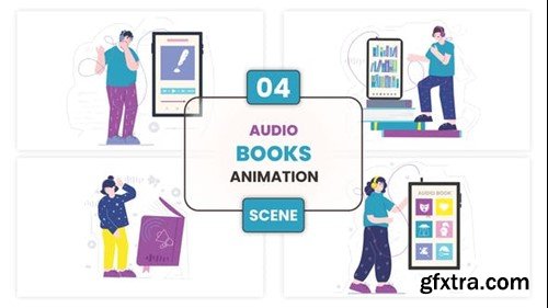 Videohive Audio Books Illustration Animation Scene 53299051