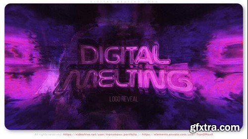 Videohive Digital Melting Logo 53352999