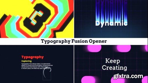 Videohive Typography Fusion Opener 53355111