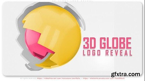 Videohive 3D Globe Logo Reveal 53331039