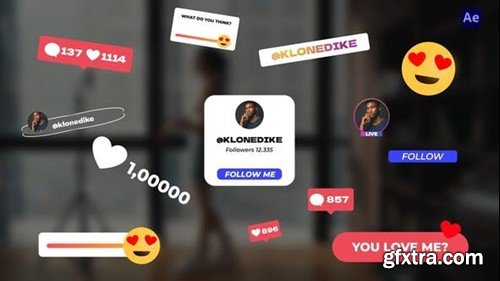 Videohive Instagram Social Elements 53330436