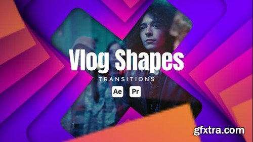 Videohive Vlog Shape Transitions 53322518