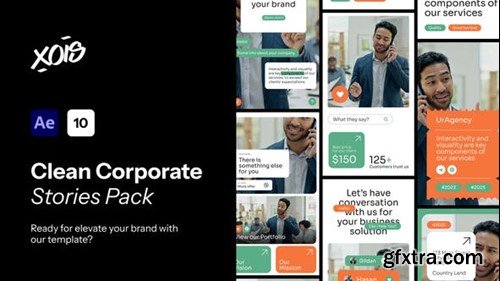 Videohive Clean Corporate Promo Stories Pack 53303703