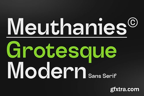 Meuthanies Typeface FFNTUQE