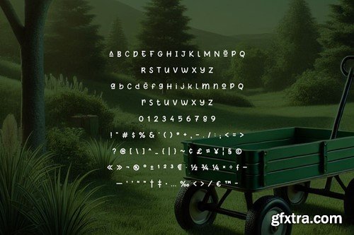 Green Wagon - Decorative Font 4S5X9B5