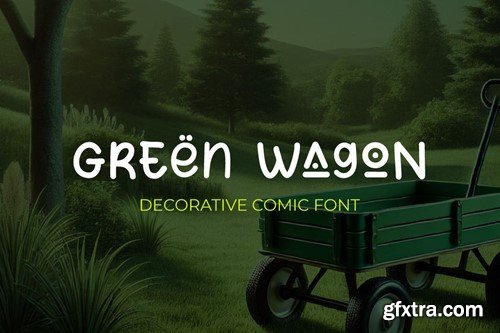 Green Wagon - Decorative Font 4S5X9B5