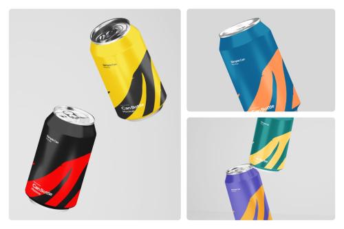 Simple Can Bottle Mockup
