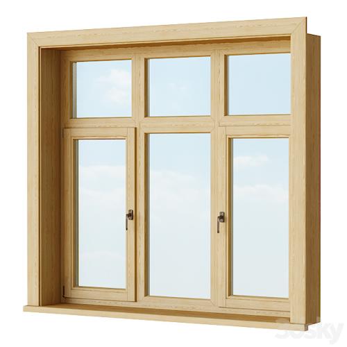 Set of wooden windows 2 + Designer