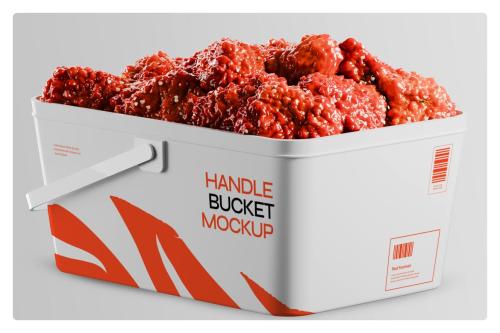 Handle Fried Chicken Bucket Mockup