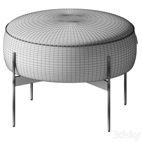 Kardiel - Dot Fabric Ottoman