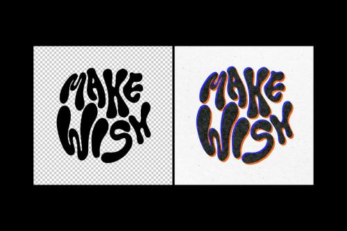 Overprint Grunge Text & Logo Effect