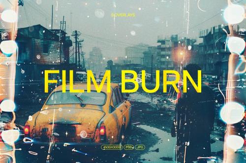 Film Burn Overlay Textures