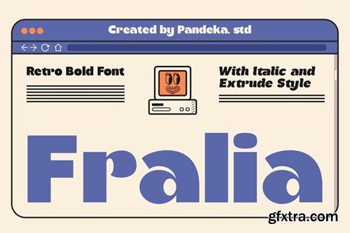 Fralia - Modern Retro Bold Font PABM6AV