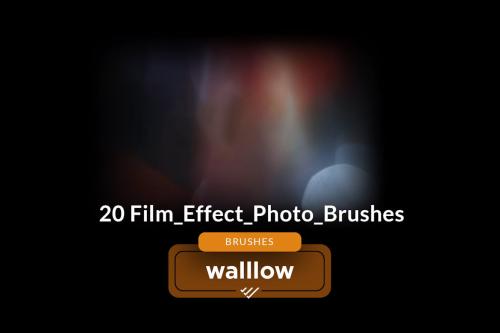 Film texture photoshop brushes, Retro film effect