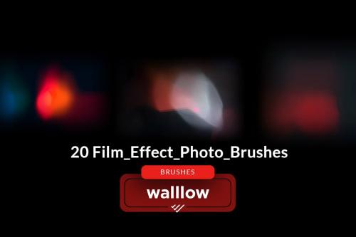 Film texture photoshop brushes, Retro film effect