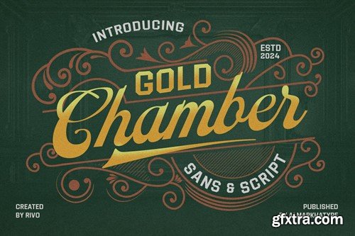 Gold Chamber – Vintage Script CSV9J7N