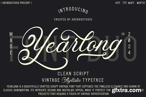 Yearlong Script Vintage Font 4QB26KU