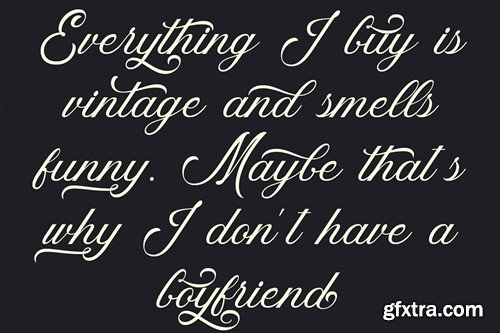 Yearlong Script Vintage Font 4QB26KU