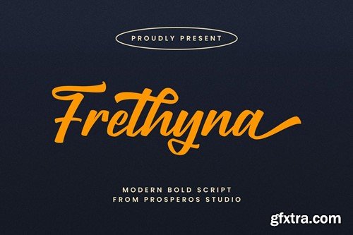 Frethyna - Script Font HPRKAJG